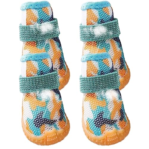 Hundeschuhe – Hundeschuhe, atmungsaktiv, für mittelgroße und große Hunde, rutschfest, Pfotenschutz für heißen Gehweg, Winter, Schnee Zorq Hundeschuhe – Hundeschuhe, atmungsaktiv, für mittelgroße und große Hunde, rutschfest, Pfotenschutz für heißen Gehweg, Winter, Schnee Zorq von ZORQ