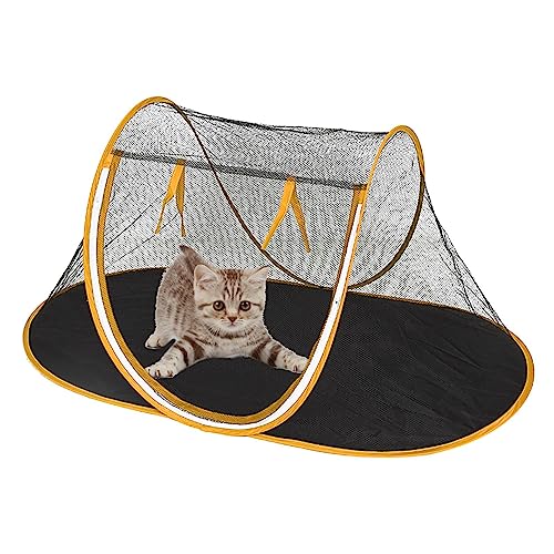 Katzen-Außenzelt | Faltbares Outdoor-Zelt für Haustiere - Katzen-Außenspielhaus, Hundezaun für Camping, Hundelaufstall, tragbares kleines Haustierzelt für Katzen Zorq von ZORQ