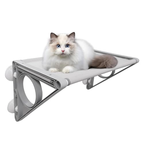 Katzen-Fensterbarsch - Robuste und atmungsaktive Fensterhängematte, abnehmbar | Katzenzubehör für den Innenbereich für Wohnzimmer, Balkon, Schlafzimmer, Spielzimmer, Tierheime Zorq Katzen-Fensterbarsch - Robuste und atmungsaktive Fensterhängematte, abnehmbar | Katzenzubehör für den Innenbereich für Wohnzimmer, Balkon, Schlafzimmer, Spielzimmer, Tierheime Zorq von ZORQ