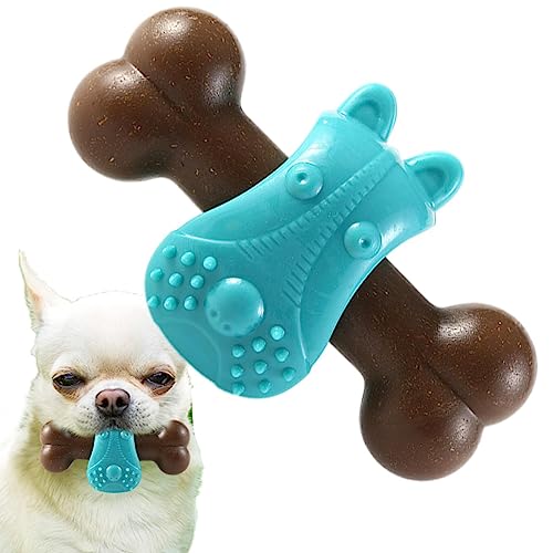 Kauspielzeug für Welpen zum Zahnen, interaktives Welpen-Knochen-Hundespielzeug gegen Langeweile, Hundespielzeug für kleine, mittelgroße und große Hunde, Hundespielzeug für Welpen Zorq von ZORQ