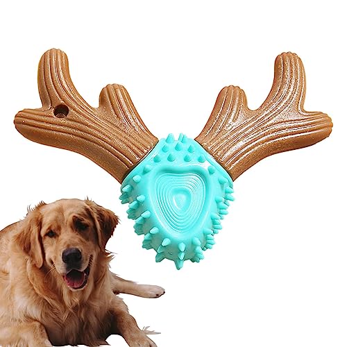 Kauspielzeug für Welpen zum Zahnen – Quietschendes, langlebiges Hundespielzeug in Geweih-Form, interaktives Hundespielzeug gegen Langeweile, Welpenutensilien, Hundespielzeug zur Anreicherung von Kauspielzeug für Welpen zum Zahnen – Quietschendes, langlebiges Hundespielzeug in Geweih-Form, interaktives Hundespielzeug gegen Langeweile, Welpenutensilien, Hundespielzeug zur Anreicherung von von ZORQ