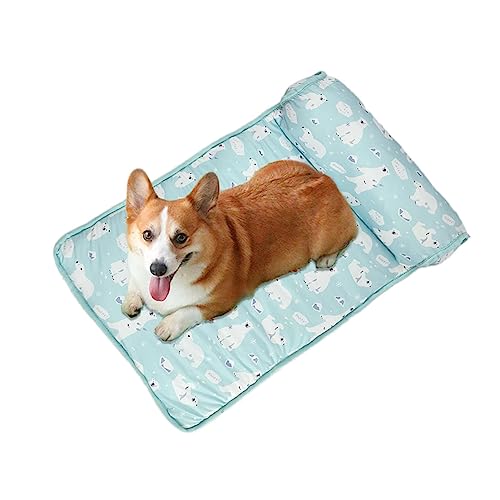 Kühlbettmatte für Hunde - Sommer Hund Atmungsaktive Kühlmatte - 2 in 1 Waschbar Eisseide Selbstkühlende Katzenmatte Matte Matte für Welpen, Kätzchen 24x16 Zoll Kühlbettmatte für Hunde - Sommer Hund Atmungsaktive Kühlmatte - 2 in 1 Waschbar Eisseide Selbstkühlende Katzenmatte Matte Matte für Welpen, Kätzchen 24x16 Zoll von ZORQ