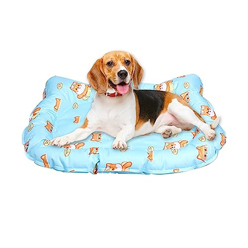 Kühlendes Hundebett – Katze wasserdichte Gel-Eisdecke | Haustier-Eis-Pad Sommer Essentials, multifunktionale Hundematte Hundezubehör für Boden, Sofa, Auto, Haustierbett Zorq von ZORQ