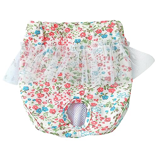 Pet Briefs | Hundewickel Physiologische Shorts – Blumendesign, wiederverwendbar, waschbar, physiologische Shorts für kleine Hunde, Welpen, weibliche Haustiere Zorq von ZORQ