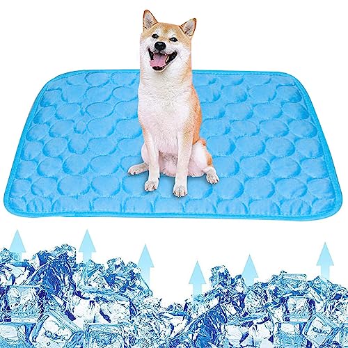 Pet Cooling Pads | Pet Cooling Bed Non-Slip Dog Blanket | Water Absorbent Pet Ice Cushion Ultra-Soft Multifunctional Dog Mat Cooling Pad for Zwinger, Sofa, Bed and Floor Zorq von ZORQ