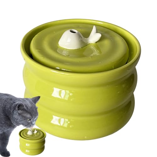 ZORQ Automatischer Katzenwasserbrunnen – niedlicher Wal-Katzenwasserbrunnen, handgefertigter Katzentrinkbrunnen aus Keramik, Haustier-Wasserspender für Katzen, Hunde ZORQ Automatischer Katzenwasserbrunnen – niedlicher Wal-Katzenwasserbrunnen, handgefertigter Katzentrinkbrunnen aus Keramik, Haustier-Wasserspender für Katzen, Hunde von ZORQ