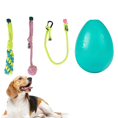 ZORQ Hundespielzeug für Aggressive Kauer,Festes Seil, das Nahrungsmittelball-Schlepper-Ball-Spielzeug löst | Festes Seil, auslaufender Futterball, Zerrball, Baumwolle, für Hunde, Zahnbürste von ZORQ