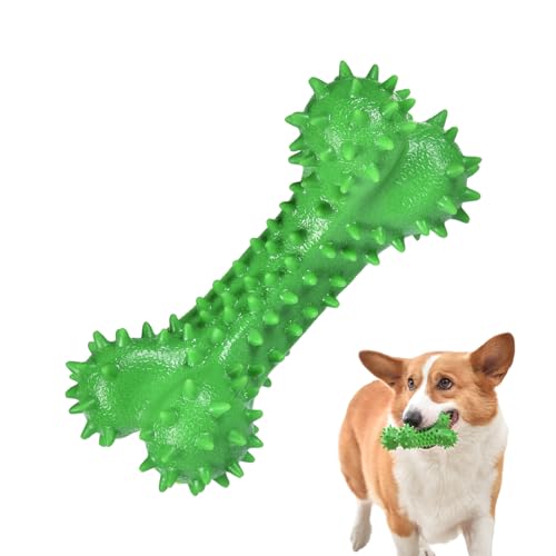 ZORQ Stacheliges Gummiknochen-Hundespielzeug - Stacheliges Kauspielzeug aus Knochen für kleine Hunde aus Gummi | Natürliches Apportierspielzeug, weiches Hundespielzeug, Beißspielzeug für Welpen von ZORQ