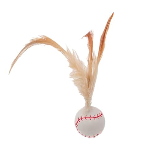 ZOUBAOQ Katzen-Hüpfball mit Feder, Katzenfederbälle, Hüpfschwanz, Katzenspielzeug für Indoor-Katzen, Unterhaltung, Beißspielzeug, Mini-Basketball-Fußball und Baseball, interaktiver Hüpfball für Katzen ZOUBAOQ Katzen-Hüpfball mit Feder, Katzenfederbälle, Hüpfschwanz, Katzenspielzeug für Indoor-Katzen, Unterhaltung, Beißspielzeug, Mini-Basketball-Fußball und Baseball, interaktiver Hüpfball für Katzen von ZOUBAOQ