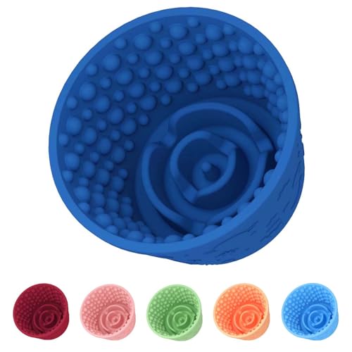 Dog Slow Feeder Lick Bowl, Rutschfester Hund Lecken Lecken Leckerli-Spender, Slow Feeder Hundenäpfe für kleine, mittelgroße und große Rassen, Angstlinderung & Anti-Ersticken, BPA-freies Silikon von ZOURYNUA