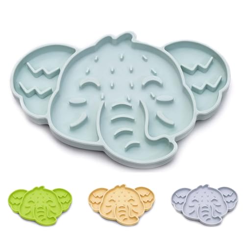 ZOURYNUA Silikon Slow Feeder Katzennapf & Leckmatte - Katze Slow Feeder Trockenes Nassfutter mit Saugnäpfen, interaktives Puzzlepad für gesunde Ernährung, Ablenkung & Angstlinderung (Blau, 0,8 Tasse) ZOURYNUA Silikon Slow Feeder Katzennapf & Leckmatte - Katze Slow Feeder Trockenes Nassfutter mit Saugnäpfen, interaktives Puzzlepad für gesunde Ernährung, Ablenkung & Angstlinderung (Blau, 0,8 Tasse) von ZOURYNUA