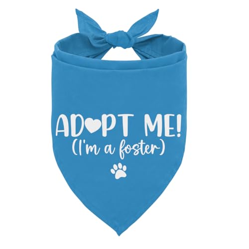 Adopt Me I'm a Foster Hundehalstuch, Adoptiertes Welpen-Halstuch, Baby-Hunde-Ankündigung, Halstuch zum Binden, blaue Hundehalstücher, Haustier-Schal, Zubehör für kleine, mittelgroße Hunde und Katzen Adopt Me I'm a Foster Hundehalstuch, Adoptiertes Welpen-Halstuch, Baby-Hunde-Ankündigung, Halstuch zum Binden, blaue Hundehalstücher, Haustier-Schal, Zubehör für kleine, mittelgroße Hunde und Katzen von ZPPRJF
