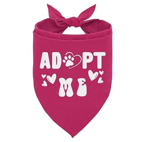 Adopt me Halstücher für Hunde, dunkelrosa Hundehalstuch, Haustier-Hundeschal, Dreieckstuch für Haustiere, Hund, lustiges süßes Hundehalstuch, Hundehalstuch für kleine, mittelgroße und große Hunde, Adopt me Halstücher für Hunde, dunkelrosa Hundehalstuch, Haustier-Hundeschal, Dreieckstuch für Haustiere, Hund, lustiges süßes Hundehalstuch, Hundehalstuch für kleine, mittelgroße und große Hunde, von ZPPRJF