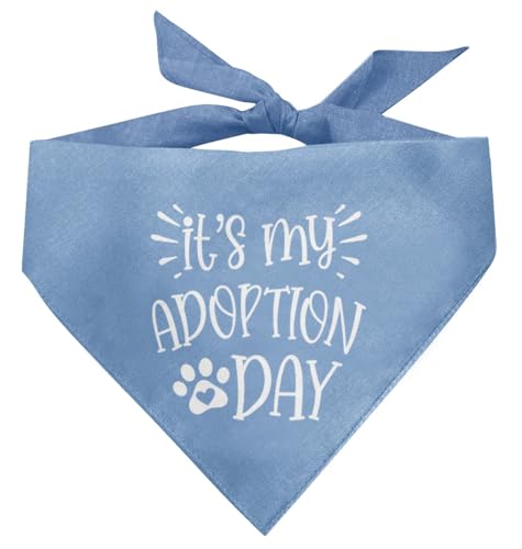 Adoption Day Hundehalstuch, Hundehalstuch, blaues Hundehalstuch, Zubehör, Haustier-Dreieckstuch, Hunde-Halstuch, Hundehalstuch, Hundehalstuch für kleine, mittelgroße und große Hunde, Geschenk für von ZPPRJF