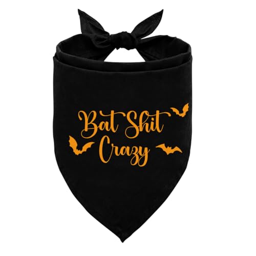 Halloween-Hundehalstuch, Fledermaus-Schal, verrückter Haustier-Schal, Halloween-Party, Hundehalstuch, schwarzes Horror-Stil, Dreieck-Hundehalstuch, verstellbares Haustier-Tuch für kleine, mittelgroße Halloween-Hundehalstuch, Fledermaus-Schal, verrückter Haustier-Schal, Halloween-Party, Hundehalstuch, schwarzes Horror-Stil, Dreieck-Hundehalstuch, verstellbares Haustier-Tuch für kleine, mittelgroße von ZPPRJF