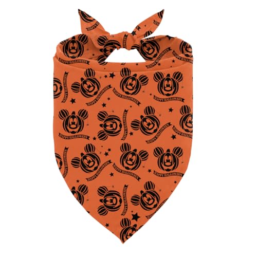 Happy Halloween Haustier-Halstuch, Cartoon-Charaktere, Kürbis und Stern-Druck, Haustier-Halstuch, verstellbar, bequem, Dreieckstuch für kleine, mittelgroße Jungen und Mädchen Happy Halloween Haustier-Halstuch, Cartoon-Charaktere, Kürbis und Stern-Druck, Haustier-Halstuch, verstellbar, bequem, Dreieckstuch für kleine, mittelgroße Jungen und Mädchen von ZPPRJF