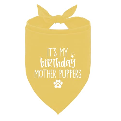 Hunde-Geburtstags-Halstuch, Geburtstags-Jungen-Hundehalstuch, gelbes Hundehalstuch, Hundegeburtstagsgeschenk, Hundegeburtstagsanzug, Hundegeburtstags-Shirt, It's My Birthday Mother Puppers, Geschenk Hunde-Geburtstags-Halstuch, Geburtstags-Jungen-Hundehalstuch, gelbes Hundehalstuch, Hundegeburtstagsgeschenk, Hundegeburtstagsanzug, Hundegeburtstags-Shirt, It's My Birthday Mother Puppers, Geschenk von ZPPRJF