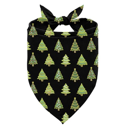 Hundehalstuch, Weihnachtsbaum-Druck, Hundehalstuch, saisonale Feste, Haustier-Halstuch, verstellbar, bequem, Dreiecks-Hunde-Schal, Weihnachtsgeschenk für kleine und mittelgroße Hunde Hundehalstuch, Weihnachtsbaum-Druck, Hundehalstuch, saisonale Feste, Haustier-Halstuch, verstellbar, bequem, Dreiecks-Hunde-Schal, Weihnachtsgeschenk für kleine und mittelgroße Hunde von ZPPRJF