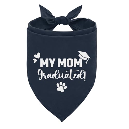 My Mom Hundehalstuch, Welpenschal zum Abschluss, Geschenk für kleine, mittelgroße und große Hunde, Geschenk für Hunde, Katzenliebhaber, dunkelblaues Haustier-Hundehalstuch My Mom Hundehalstuch, Welpenschal zum Abschluss, Geschenk für kleine, mittelgroße und große Hunde, Geschenk für Hunde, Katzenliebhaber, dunkelblaues Haustier-Hundehalstuch von ZPPRJF