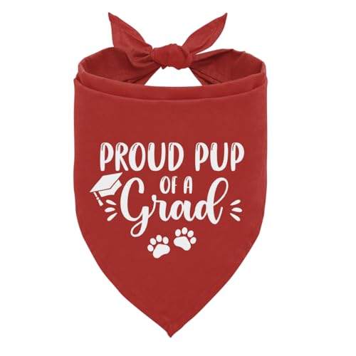Outfit-Kostüme für stolze Welpen eines Grades, rotes Hundehalstuch, Welpenschal für Abschlussankündigung, Abschlussgeschenk für kleine, mittelgroße und große Hunde Outfit-Kostüme für stolze Welpen eines Grades, rotes Hundehalstuch, Welpenschal für Abschlussankündigung, Abschlussgeschenk für kleine, mittelgroße und große Hunde von ZPPRJF