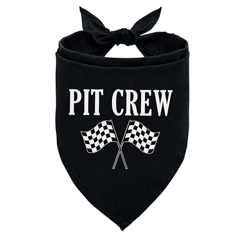 Pit Crew Hundehalstuch, schwarzes Hundehalstuch, karierte Flagge, Rennwagen-Flagge, Hundehalstuch, lustiges süßes Hundehalstuch, Haustier-Hunde-Dreieck-Schal, Geschenk für Hundeliebhaber, Pit Crew Hundehalstuch, schwarzes Hundehalstuch, karierte Flagge, Rennwagen-Flagge, Hundehalstuch, lustiges süßes Hundehalstuch, Haustier-Hunde-Dreieck-Schal, Geschenk für Hundeliebhaber, von ZPPRJF