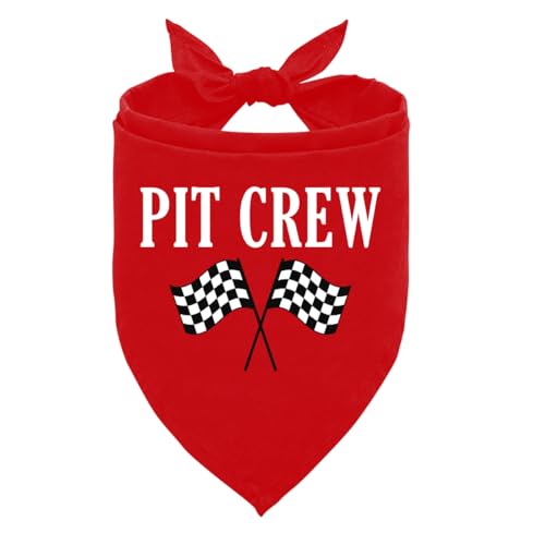 Pit Crew Hundehalstuch, rotes Hundehalstuch, karierte Flagge, Rennwagen-Flagge, Hundehalstuch, lustiges süßes Hundehalstuch, Haustier-Hunde-Dreieck-Schal, Geschenk für Hundeliebhaber, Hundehalstuch Pit Crew Hundehalstuch, rotes Hundehalstuch, karierte Flagge, Rennwagen-Flagge, Hundehalstuch, lustiges süßes Hundehalstuch, Haustier-Hunde-Dreieck-Schal, Geschenk für Hundeliebhaber, Hundehalstuch von ZPPRJF