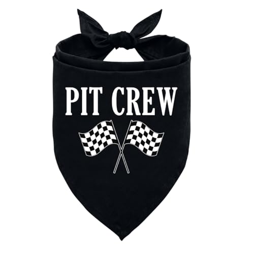 Pit Crew Hundehalstuch, schwarzes Hundehalstuch, karierte Flagge, Rennwagen-Flagge, Hundehalstuch, lustiges süßes Hundehalstuch, Haustier-Hunde-Dreieck-Schal, Geschenk für Hundeliebhaber, Pit Crew Hundehalstuch, schwarzes Hundehalstuch, karierte Flagge, Rennwagen-Flagge, Hundehalstuch, lustiges süßes Hundehalstuch, Haustier-Hunde-Dreieck-Schal, Geschenk für Hundeliebhaber, von ZPPRJF