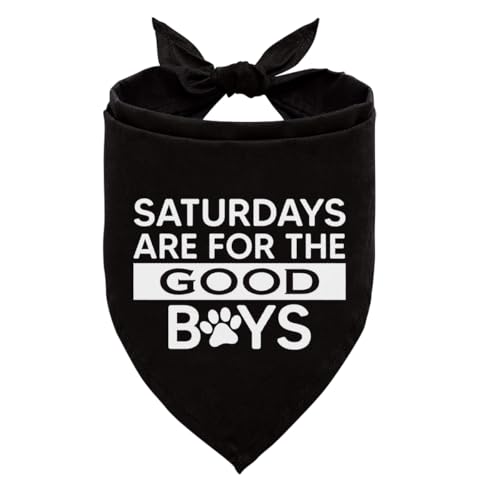Saturdays are for The Good Boys Hundehalstuch, Wochenendhalstuch, lustiges Haustier-Dreieckstuch Zubehör, schwarze Hundehalstücher, Haustier-Schal-Zubehör für kleine und mittelgroße Hunde Saturdays are for The Good Boys Hundehalstuch, Wochenendhalstuch, lustiges Haustier-Dreieckstuch Zubehör, schwarze Hundehalstücher, Haustier-Schal-Zubehör für kleine und mittelgroße Hunde von ZPPRJF