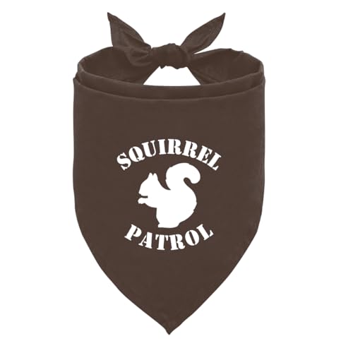 Squirrel Patrol Hundehalstuch, braunes Hundehalstuch, lustiges süßes Hundehalstuch, Eichhörnchen-Kostüm für Hunde, Haustier-Hunde-Dreieckstuch, Hundehalstuch für kleine, mittelgroße und große Hunde Squirrel Patrol Hundehalstuch, braunes Hundehalstuch, lustiges süßes Hundehalstuch, Eichhörnchen-Kostüm für Hunde, Haustier-Hunde-Dreieckstuch, Hundehalstuch für kleine, mittelgroße und große Hunde von ZPPRJF