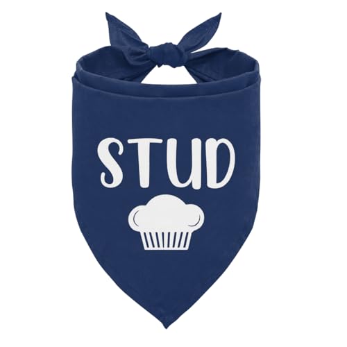 Stud Muffin Hundehalstuch, Haustier-Schal, Zubehör für kleine, mittelgroße Hunde und Katzen, Foto-Requisite, lustiges Haustier-Halstuch, blaues Hundehalstuch, perfekter Geburtstag für Hundeliebhaber Stud Muffin Hundehalstuch, Haustier-Schal, Zubehör für kleine, mittelgroße Hunde und Katzen, Foto-Requisite, lustiges Haustier-Halstuch, blaues Hundehalstuch, perfekter Geburtstag für Hundeliebhaber von ZPPRJF