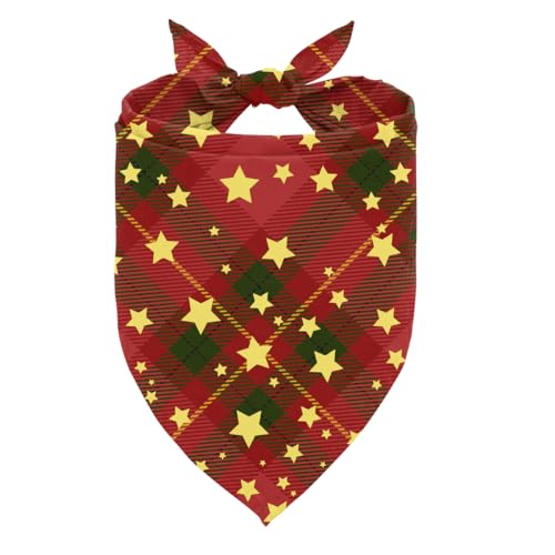 Weihnachts-Hundehalstuch, klassisches rotes Karomuster, saisonale Festivals, Haustier-Halstuch, verstellbares Dreiecks-Hundeschal, Weihnachtsgeschenk für kleine und mittelgroße Hunde Weihnachts-Hundehalstuch, klassisches rotes Karomuster, saisonale Festivals, Haustier-Halstuch, verstellbares Dreiecks-Hundeschal, Weihnachtsgeschenk für kleine und mittelgroße Hunde von ZPPRJF