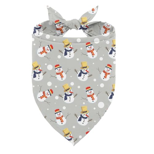 Weihnachts-Hundehalstuch, niedliches Schneemann-Muster, Hundehalstuch, saisonale Festivals, Haustier-Halstuch, verstellbares Dreiecks-Hundeschal, Weihnachtsgeschenk für kleine und mittelgroße Hunde Weihnachts-Hundehalstuch, niedliches Schneemann-Muster, Hundehalstuch, saisonale Festivals, Haustier-Halstuch, verstellbares Dreiecks-Hundeschal, Weihnachtsgeschenk für kleine und mittelgroße Hunde von ZPPRJF