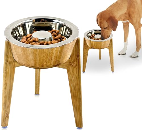 Futternapf für Hunde, erhöht (30,5 cm hoch mit Ständer), ideal für große Rassen, alle abnehmbaren Teile, leicht zu reinigen von ZPirates