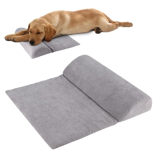 ZQJKLE Nackenrolle für Hunde mit hochbelastbarem Schaumstoff, Kopfstütze für große Hunde, Vorteil für Halswirbel und Nacken, leicht zu tragen, maschinenwaschbarer Bezug und leicht zu reinigen (grau) ZQJKLE Nackenrolle für Hunde mit hochbelastbarem Schaumstoff, Kopfstütze für große Hunde, Vorteil für Halswirbel und Nacken, leicht zu tragen, maschinenwaschbarer Bezug und leicht zu reinigen (grau) von ZQJKLE