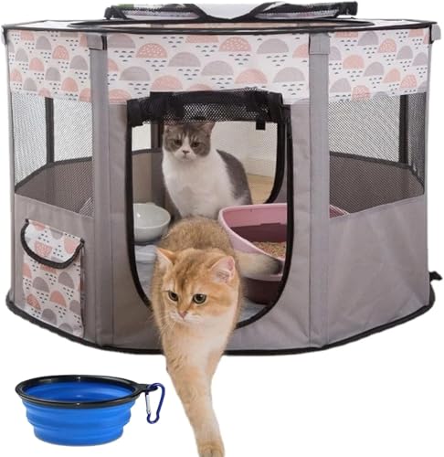Tragbarer Laufstall for Haustiere, faltbar, for Welpen, Hunde und Katzen, Laufstall, Trainingsgehege, Zelt for den Innen- und Außenbereich, Haustierzwinger, Käfig, Haus, Spielplatz mit kostenloser Tra Tragbarer Laufstall for Haustiere, faltbar, for Welpen, Hunde und Katzen, Laufstall, Trainingsgehege, Zelt for den Innen- und Außenbereich, Haustierzwinger, Käfig, Haus, Spielplatz mit kostenloser Tra von ZQMKQCEK