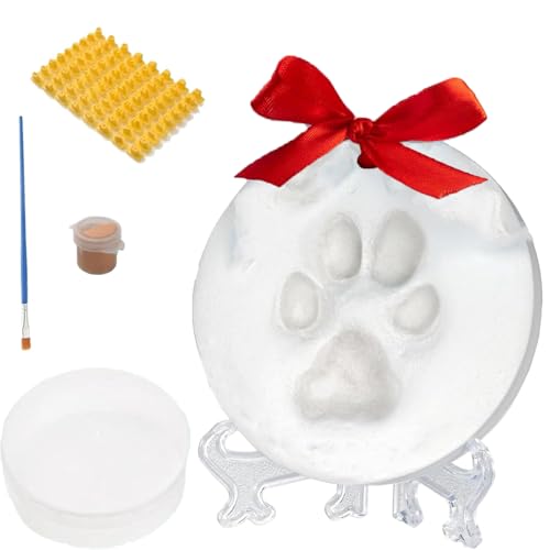 ZQSFPK Pet Paw Print Kit Pfotenabdruck Kit für Hunde Hundepfotenabdruck Kit Clay Pet Paw Impression Kit von ZQSFPK