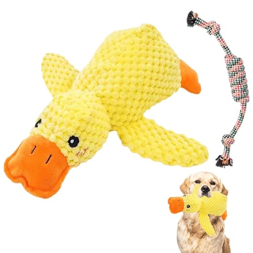 ZQuintuplian Hundespielzeug für kleine Hunde, Enten-Hundespielzeug, Hundespielzeug, Ente, quietschend, interaktives Hundespielzeug mit echtem Quack-Sound, weiches Welpenspielzeug für kleine, ZQuintuplian Hundespielzeug für kleine Hunde, Enten-Hundespielzeug, Hundespielzeug, Ente, quietschend, interaktives Hundespielzeug mit echtem Quack-Sound, weiches Welpenspielzeug für kleine, von ZQuintuplian