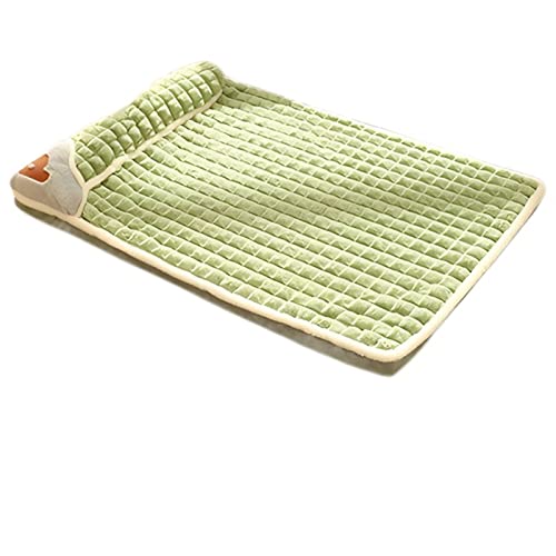 ZRHYRG Katzenbett Warmes Bett für kleine, mittelgroße Hunde, Fleece-Haustierunterlage mit Kissen, gemütliches Kissen für Welpen und Katzen Hundebett(S4,60x40cm) von ZRHYRG