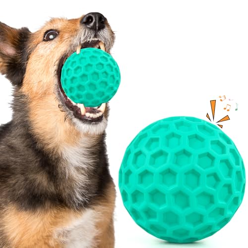 ZRIFAQESW Quietschendes Hundespielzeug für aggressive Kauer, unzerstörbare Hundebälle für aggressive Kauer, blau-grüne Quietschbälle für Hunde ZRIFAQESW Quietschendes Hundespielzeug für aggressive Kauer, unzerstörbare Hundebälle für aggressive Kauer, blau-grüne Quietschbälle für Hunde von ZRIFAQESW