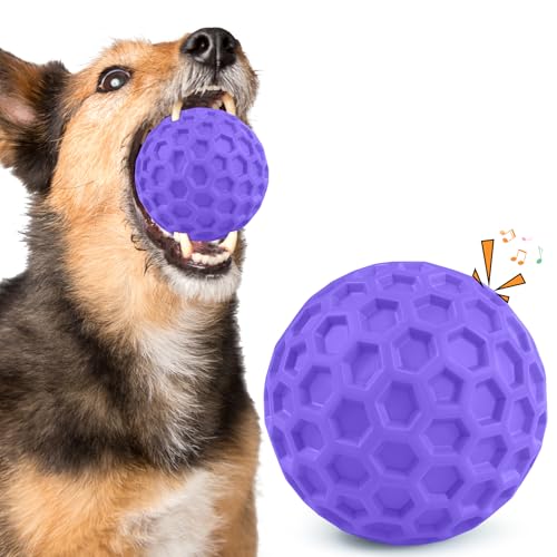 ZRIFAQESW Quietschendes Hundespielzeug für aggressive Kauer, unzerstörbare Hundebälle für aggressive Kauer, lila Quietschbälle für Hunde, interaktives Spielzeug für große Hunde zum Entspannen ZRIFAQESW Quietschendes Hundespielzeug für aggressive Kauer, unzerstörbare Hundebälle für aggressive Kauer, lila Quietschbälle für Hunde, interaktives Spielzeug für große Hunde zum Entspannen von ZRIFAQESW