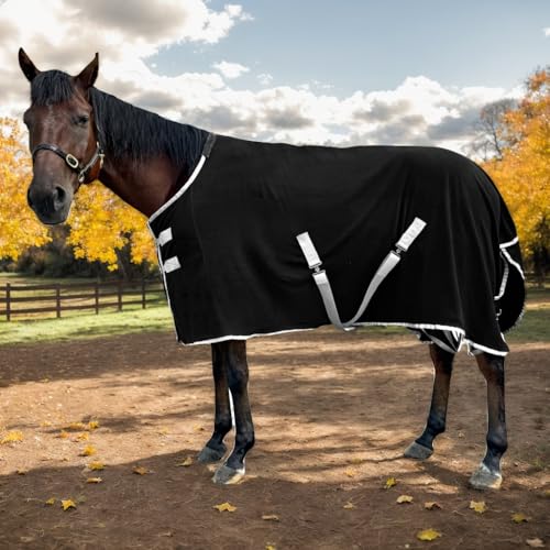 Verstellbare Pferdedecke, Polar-Fleece-Pferdedecke für den Winter, 183 cm Verstellbare Pferdedecke, Polar-Fleece-Pferdedecke für den Winter, 183 cm von ZRSCHYG