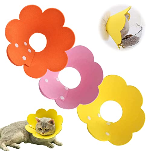 3 Stücke Halskrause Katzen Soft Sonnenblumenform Haustier Verstellbares Halskrause Schutzkragen Katze Halskrause Halskrause Schutzkragen Katze Für Schützender Kragen Genesung Nach Wunde Katzen 3 Stücke Halskrause Katzen Soft Sonnenblumenform Haustier Verstellbares Halskrause Schutzkragen Katze Halskrause Halskrause Schutzkragen Katze Für Schützender Kragen Genesung Nach Wunde Katzen von ZSDAGZNB