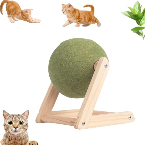 ZSENSO Catnip Floor Ball Toy, Floor Catnip Roller for Cat Licking, Comfortable Catnip Balls Cats Floor, Catnip Toy Giant Catnip Ball for Cat Licking Playing Teeth Cleaning (L) von ZSENSO