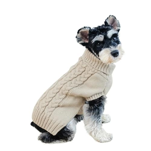 ZSHDTKWB Hundekleidung Hunde Winterkleidung Gestrickte Haustierkleidung Für Kleine Mittelgroße Hunde Chihuahua Welpen Haustier Pullover Yorkshire Hund-Khaki-l ZSHDTKWB Hundekleidung Hunde Winterkleidung Gestrickte Haustierkleidung Für Kleine Mittelgroße Hunde Chihuahua Welpen Haustier Pullover Yorkshire Hund-Khaki-l von ZSHDTKWB