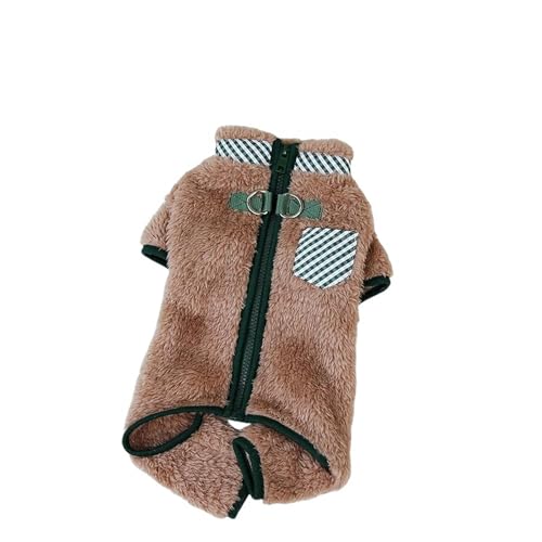 ZSHDTKWB Hundekleidung Weich Warmer Hund Overalls Winter Haustierhundjacke Mit Kleinem Hund Welpe Yorkie Kleidung Einsies Teddy-Khaki-s ZSHDTKWB Hundekleidung Weich Warmer Hund Overalls Winter Haustierhundjacke Mit Kleinem Hund Welpe Yorkie Kleidung Einsies Teddy-Khaki-s von ZSHDTKWB