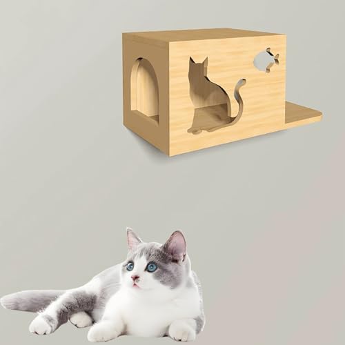 ZSXZCBDQ Katzen-Kletterwand-Set, Wand-Katzenkratzbrett, Sprungbrett Mit Katzenleiter, Geeignet Für Wandmontage(Package 16) von ZSXZCBDQ