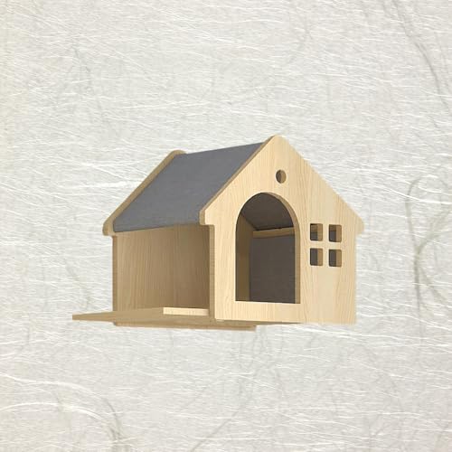 ZSXZCBDQ Katzen Kletterwand Set, Katzenständer, Katzenhängematte zur Wandmontage, Platzsparendes Kletterregal zum Klettern, Schlafen ind Spielen(45x30x35cm3) von ZSXZCBDQ