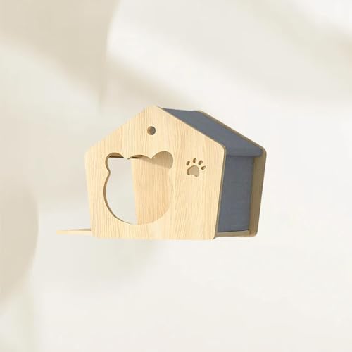 ZSXZCBDQ Katzenkletterwand Set, Katzenleiter, Katzenwandregale, Mehrzweck-Kätzchenmöbel, DIY-Katzenwand-Dschungel, Geeignet zum Klettern(45x30x35cm) von ZSXZCBDQ
