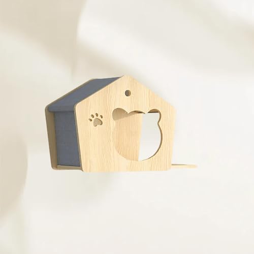 ZSXZCBDQ Katzenkletterwand Set, Katzenleiter, Katzenwandregale, Mehrzweck-Kätzchenmöbel, DIY-Katzenwand-Dschungel, Geeignet zum Klettern(45x30x35cm2) von ZSXZCBDQ