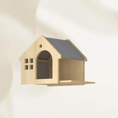 ZSXZCBDQ Katzenkletterwand Set, Katzenleiter, Katzenwandregale, Mehrzweck-Kätzchenmöbel, DIY-Katzenwand-Dschungel, Geeignet zum Klettern(45x30x35cm4) von ZSXZCBDQ
